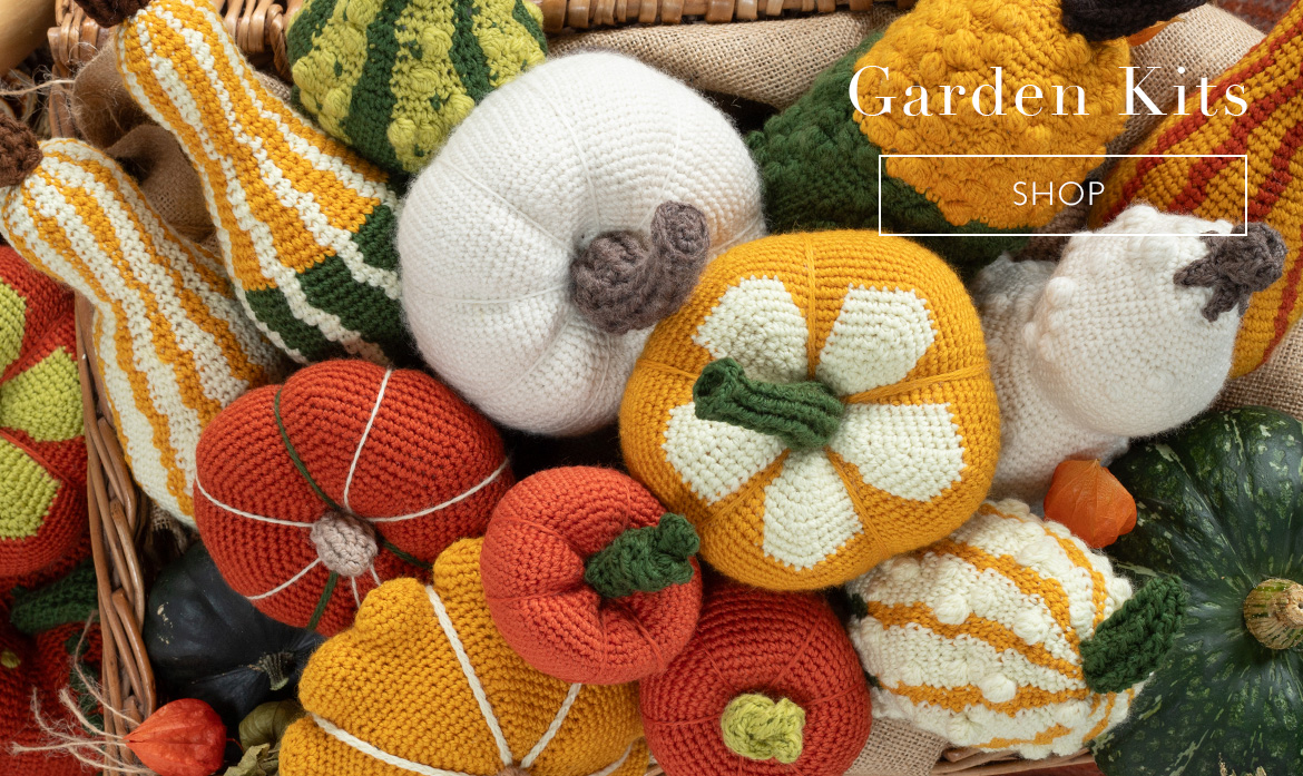 Garden crochet kits squash pumpkin gourd halloween autumn